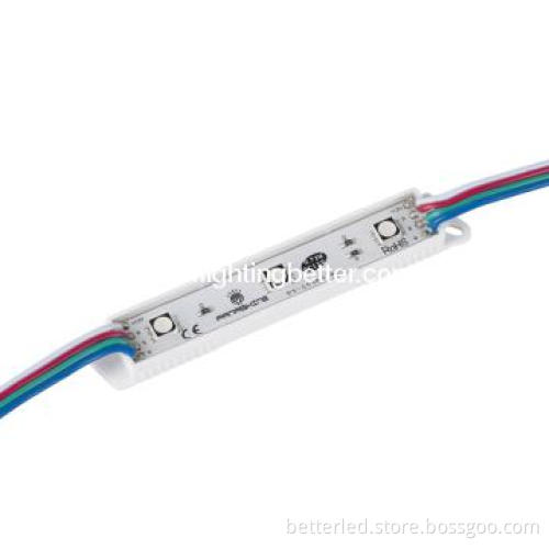Better High lumens waterproof SMD5050 RGB Led module with 3leds/pc.